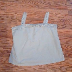 Avenue stretch tank top 18 20 womens cream beish